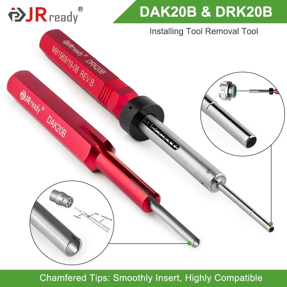 ST2161-1 مجموعة أدوات تجعيد الطيران NEW-AS2G المكشكش المصغر M22520/2-01 G125 GO NO-GO GAGE 11 قطعة الموضعين DAK20B - جديد