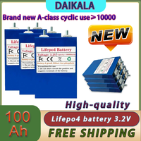 2025 New 3.2V 100Ah Lifepo4 A-class Lithium Iron Phosphate Rechargeable Battery Camping Vehicle Off-road Solar Wind Power Yacht