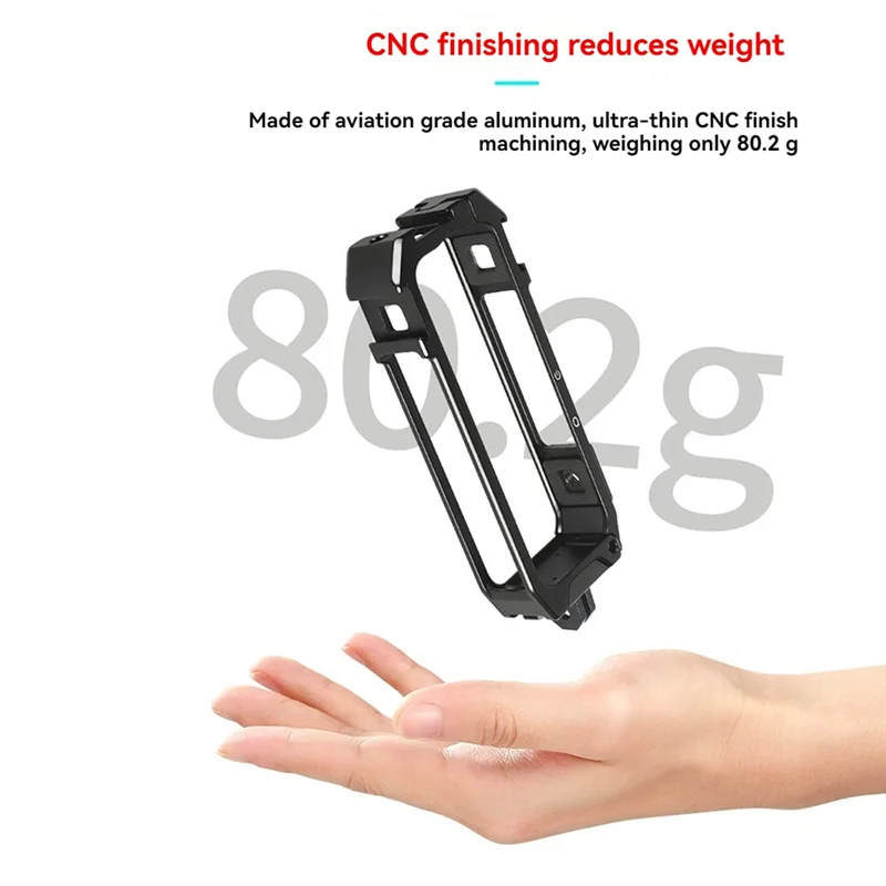 

AA84 Camera Protective Frame For Insta360 X4 Metal Cage Rig Housing With Expand Cold Shoe Base
