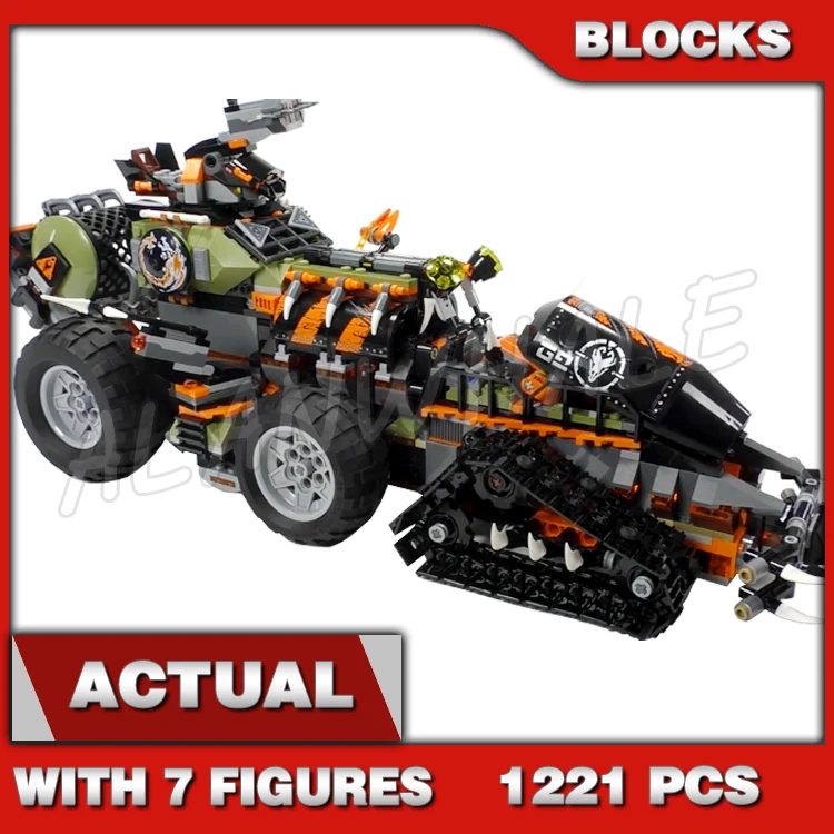 

1221PCS Dieselnaut Utility Tank Gripper Vehicle 10939 Building Blocks Assemble toys Bricks Compatible with Model