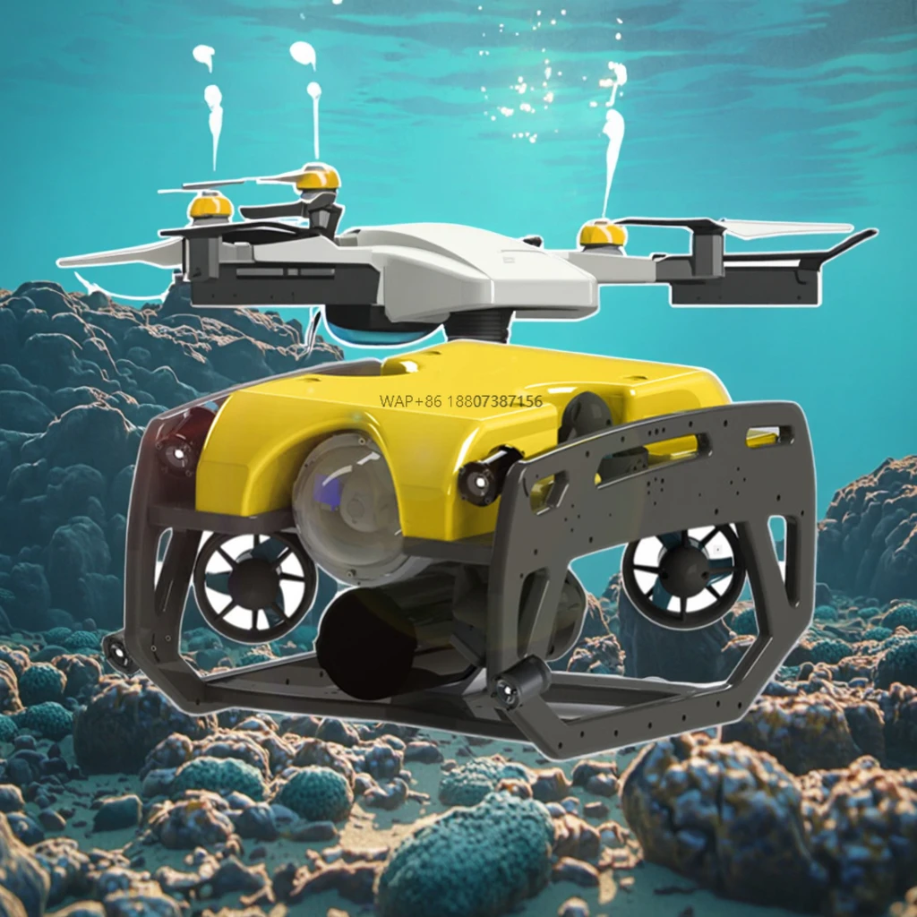 

Professional S-100 Underwater Robot: 3-Knot Speed | 6-DOF Control | Real-Time 4K Imaging for Precision Work