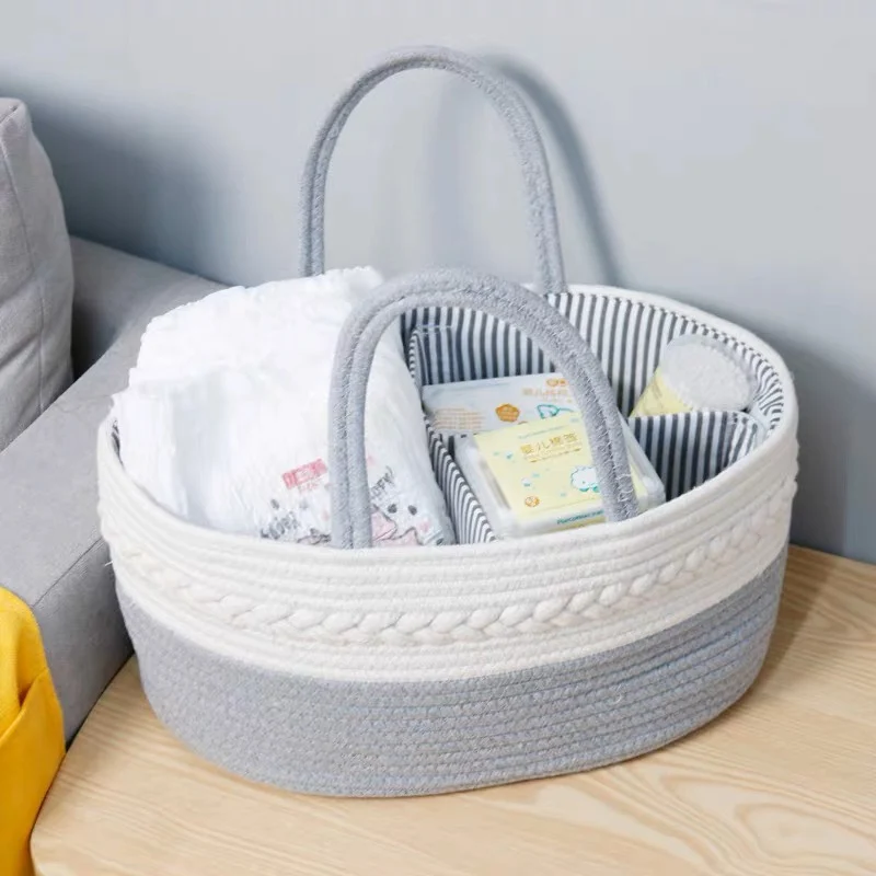 

Nordic cotton baby care storage separation basket finishing basket cosmetic plant box