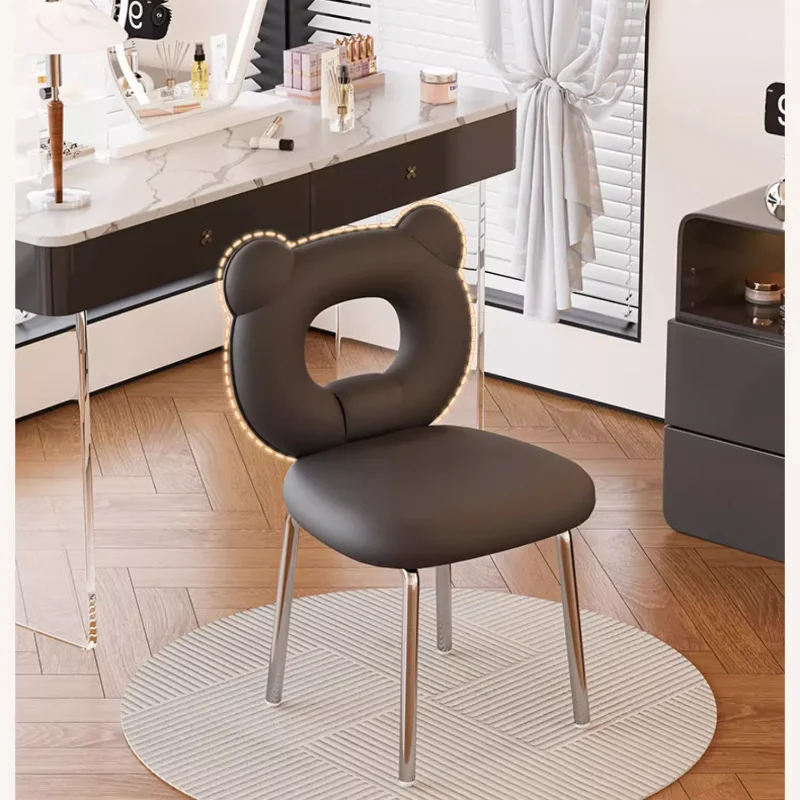 

Living Room Chairs Bedroom Makeup Stools Light Luxury Home Bedroom Dresser Chairs Girls Manicure Medieval Vanity Backrest Chairs