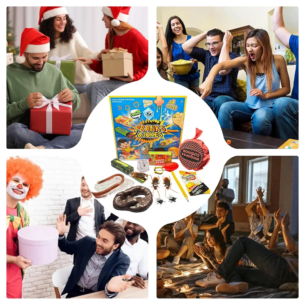 Prank Props Kit For Adult Party,Office Prank Funny Present Surprise Gags, Atmosphere-Booster. Family Gathering,Celebrations