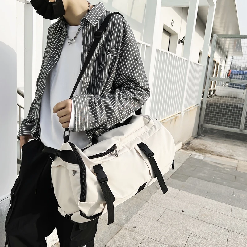 VC Cool Streetwear Style Multi-function Man Backpack Harajuku Boys School Bags Lightweight Waterproof Nylon Travel Bags for Men