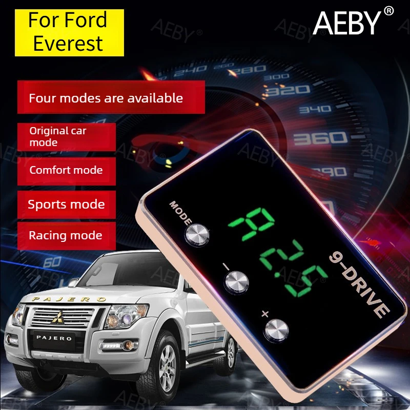 For Ford Everest 2015-2021 Throttle response controller plug-and-play,Electronic smart accelerator,9 drive modes,Accessories