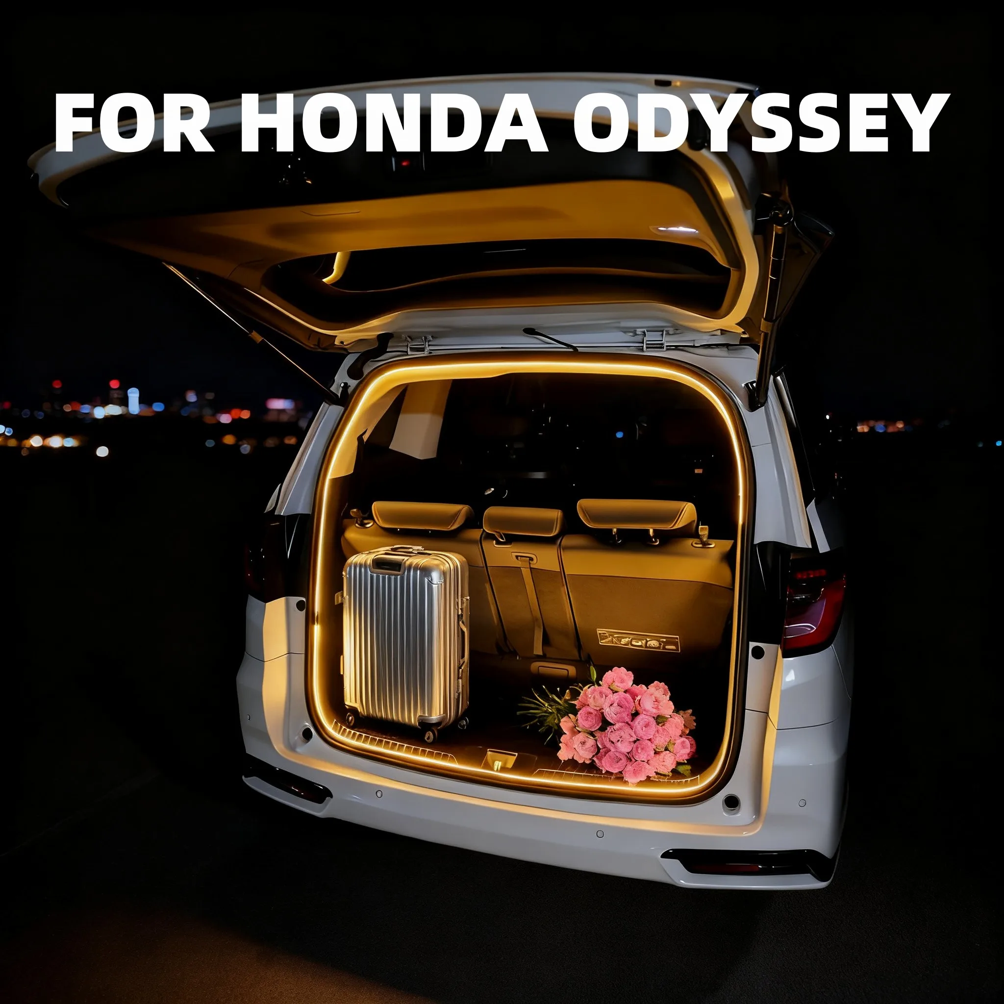 

Для 2015-2026 HONDA ODYSSEY высокая яркость освещения багажника окружающее освещение внутреннее украшение светодиодный задний фонарь багажника