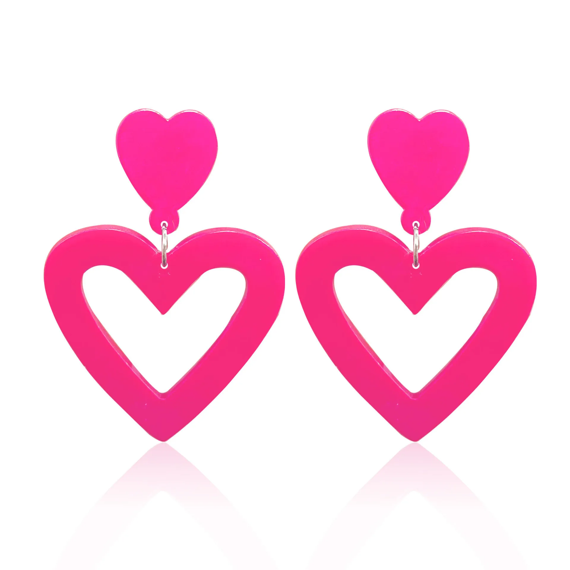 80s الكرة حزب الأقراط الاكريليك البرق الفلورسنت شخصية الأقراط الرجعية النيون الأقراط الفلورسنت