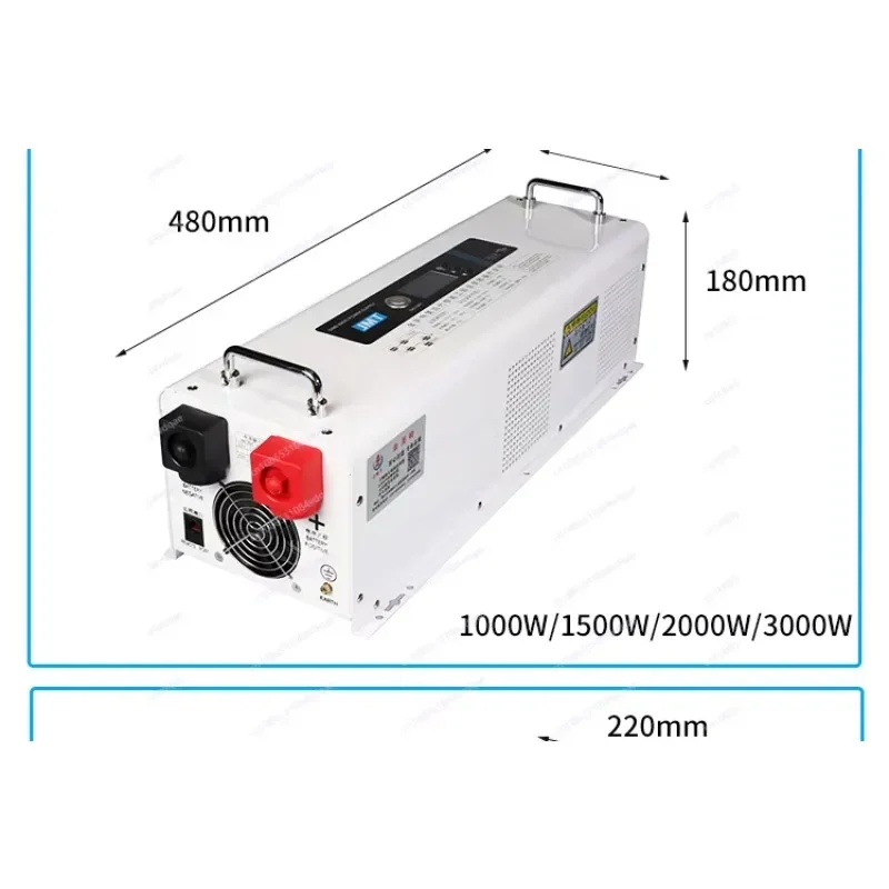 3000W 4000W 5000W 6000W Pure Sine Wave Power Inverter, DC 12V 24V 48V 72V to AC 220V Solar Inverter for RV Truck Caravan
