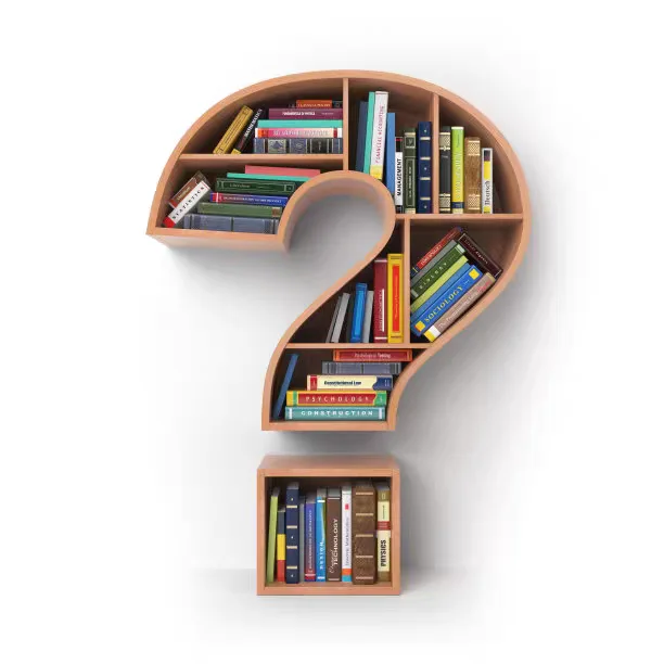 Question mark creative bookshelf library kindergarten early education center school display shelf