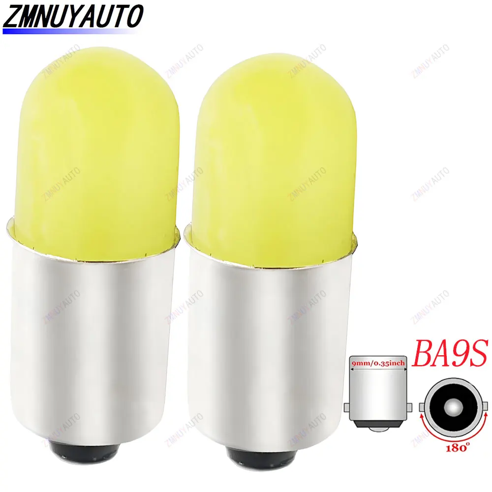 

2 шт. BA9S LED T4W H6W T11 Автомобильная внутренняя лицензия 363 Круглая 3D COB Светодиодная лампа Дверь Авто Лампа Пластина Свет Маркер Чтение DC 12 В Белый