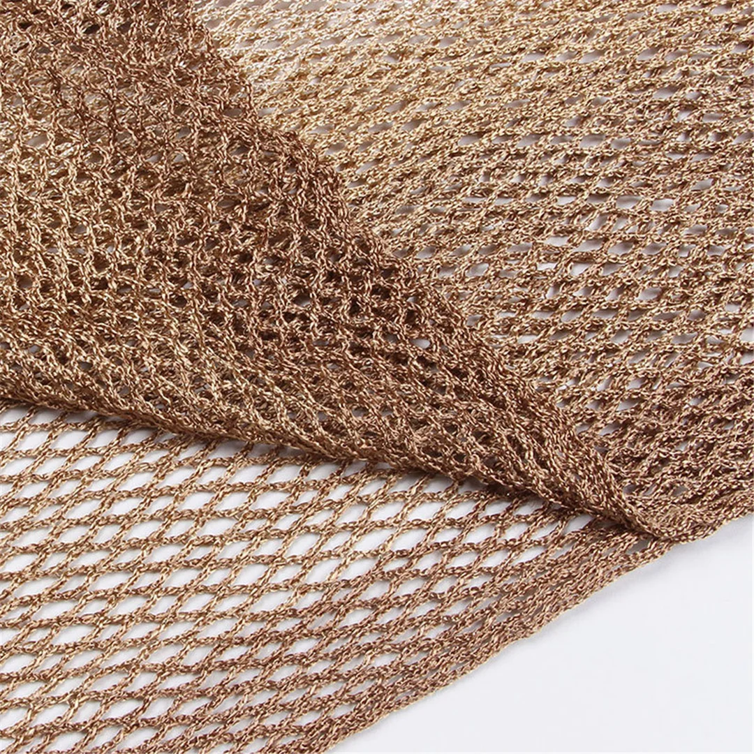 Sexy Tunika mit Gürtel, Fransen und Quasten, gehäkelt, gestrickt, Strandkleid, Strandmode, Damen V4649 – Detail 12