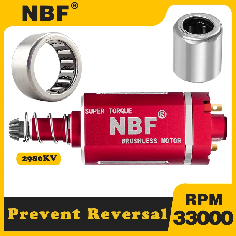 NBF 5.0 Manufacturer Wholesale 480 Brushless Motor Perfect For Airsoft Weapons M16/M4/MP5/G3/P90 V2 Gearboxes Gear Box