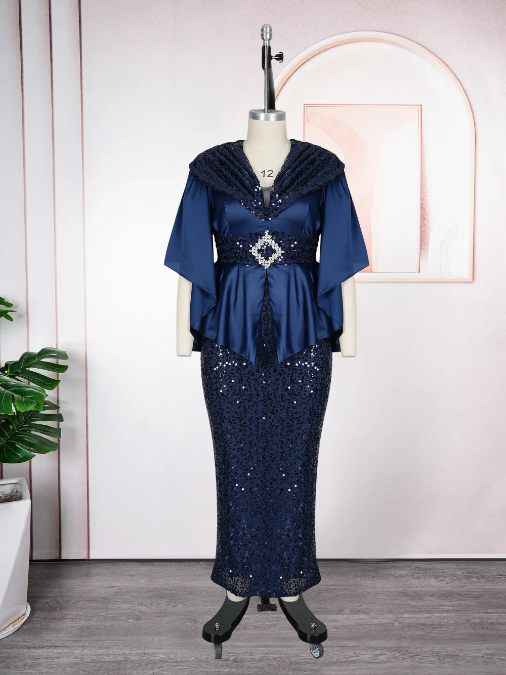 

Sequin Plus Size African Party Dresses for Women Dashiki Sexy Bodycon Long Dress Elegant Muslim Wedding Evening Gowns 2026