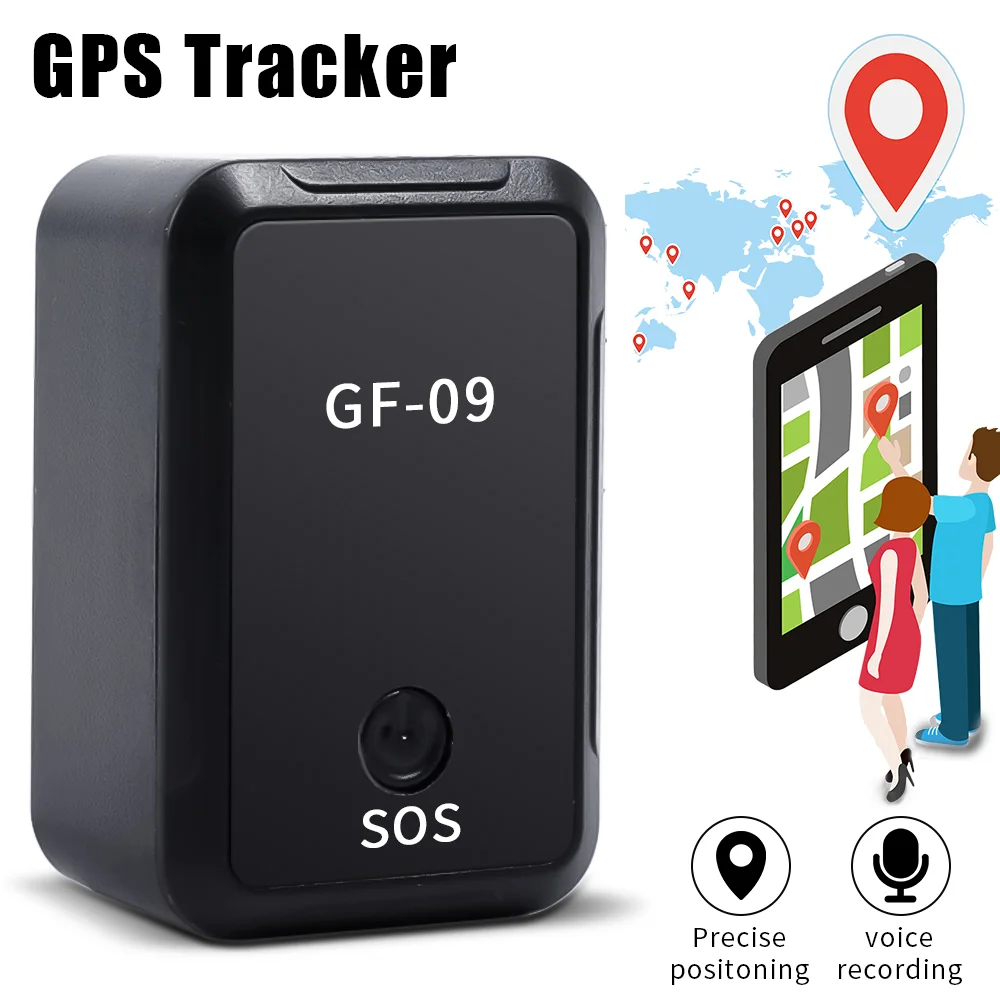 GF-09 Mini Car GPS Tracker Anti-lost Locator Device Real Time Tracking Recording GF09 SIM Positioner WIFI