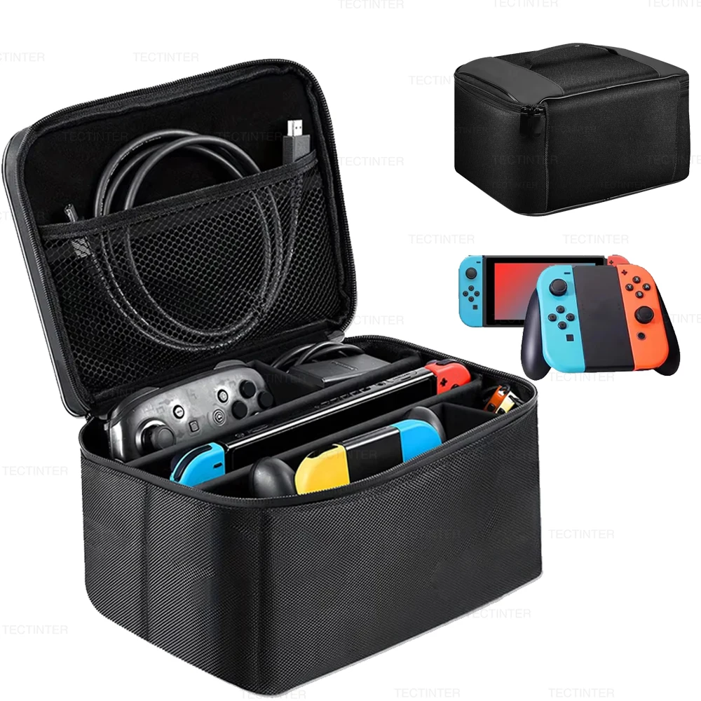 Große Tragetasche für Nintendo Switch Joystick Controller OLED-Konsole Reise-Aufbewahrungstasche Kompatibel mit Switch-Zubehör