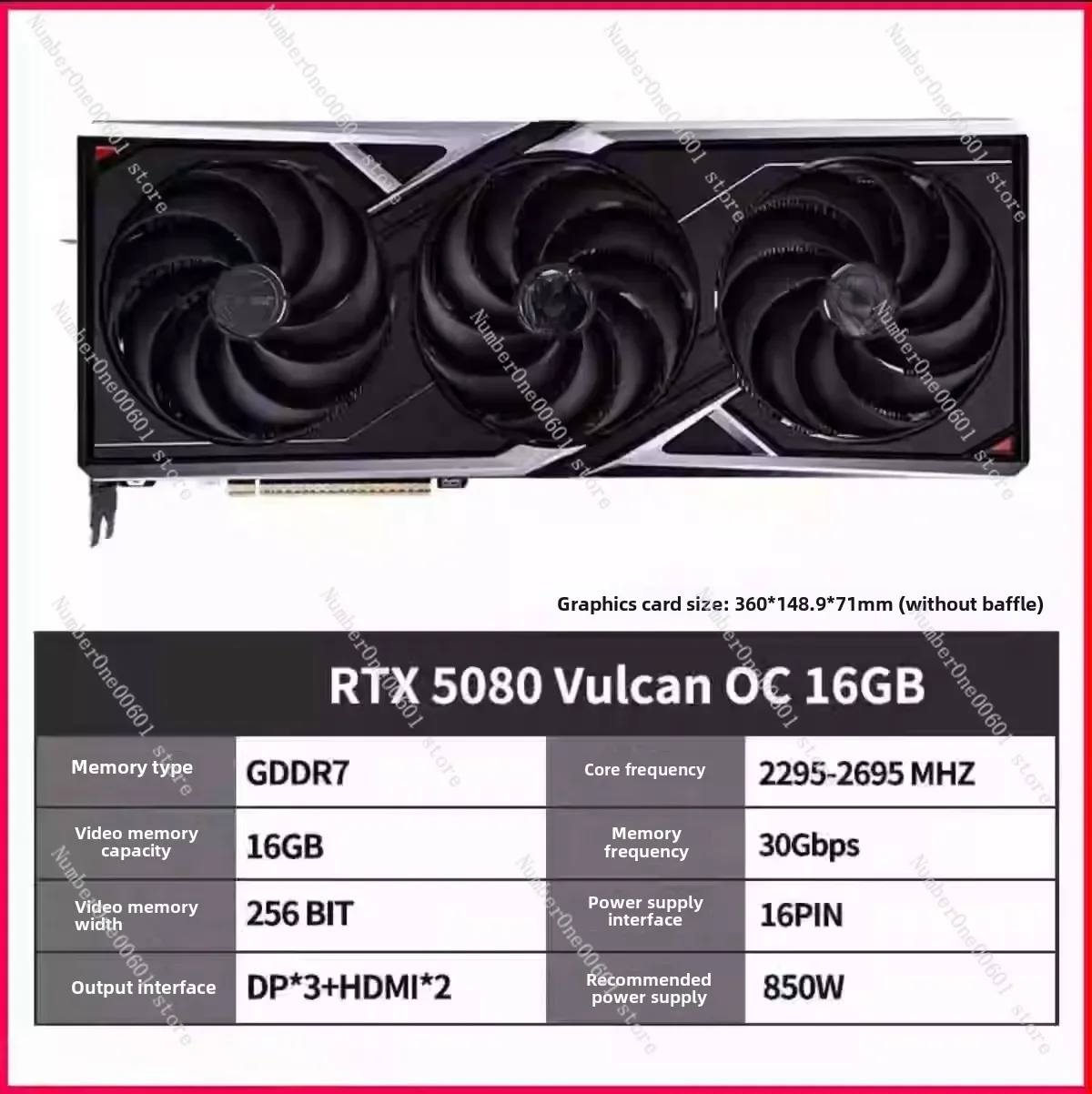 

RTX5080 16G E-sports Graphics Card Used for Seven Rainbows MSI Super Dragon ASUS Night God Rtx 5080