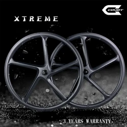 Covet Gravel 5 Carbon Spoke Wheels Road Disc Brake Tubeless Ready 700C 22mm Ratchet System Center Lock Hub Trail Cross Country