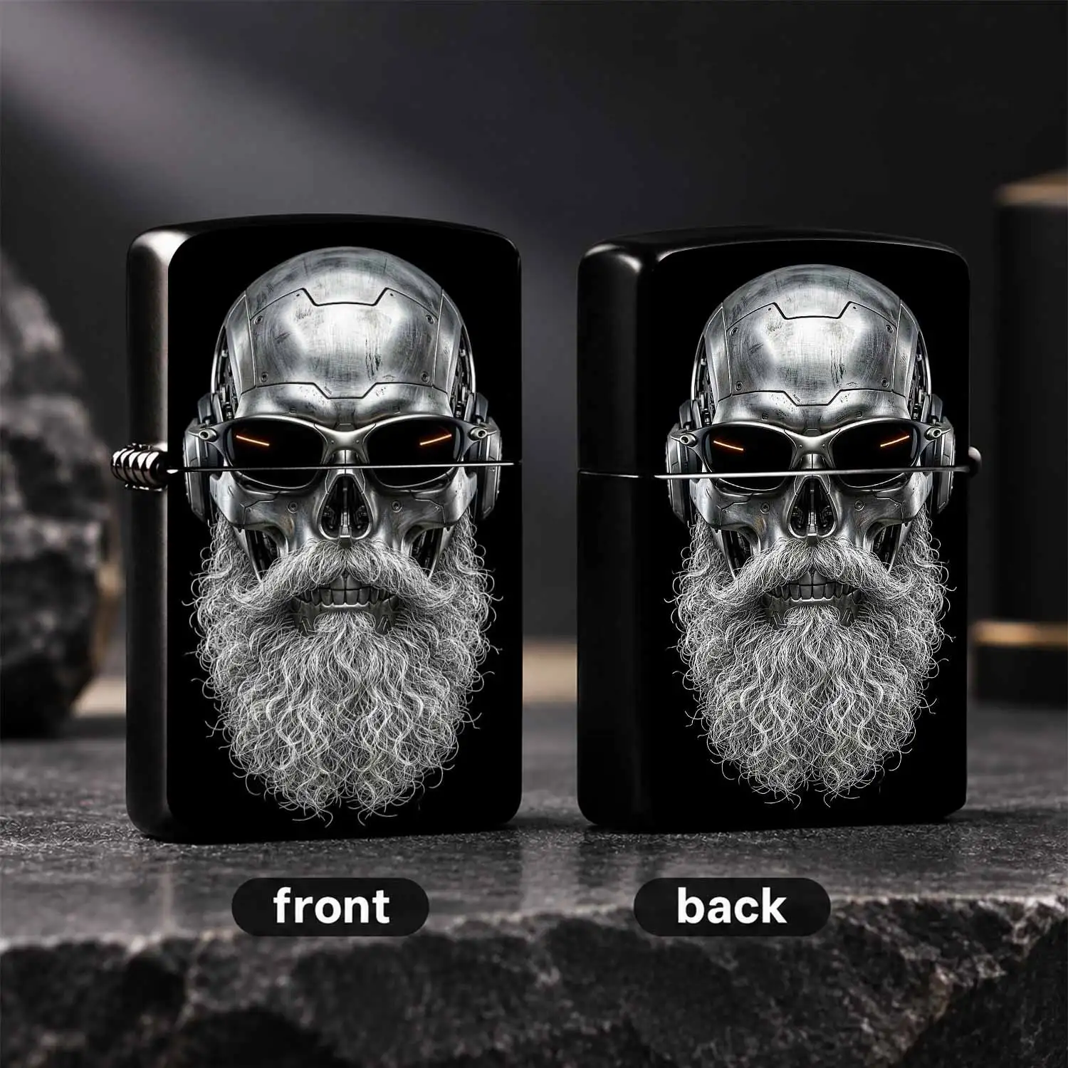 Cyber Mechanical Skull Design Lighter, Cool Punk Style Portable Igniter, All Scenes Usable Unique Creative Accessory, Ideal Gift For Tech Enthusiasts, Daily Carry Decorative Practical Cool Collectible A Humorous And Interesting Lighter