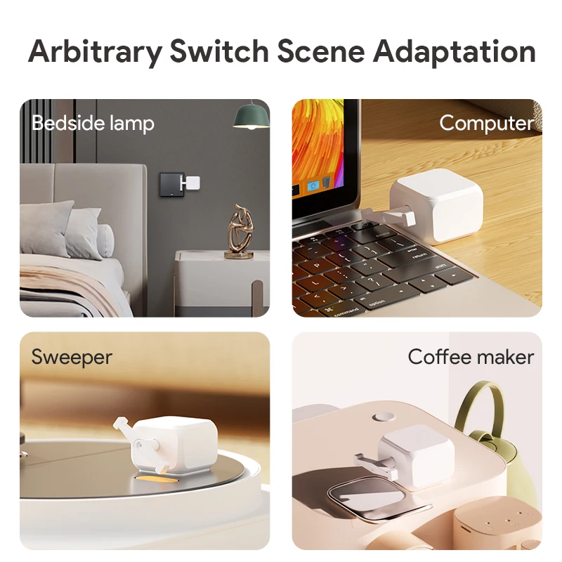 Inteligente tuya rocker switch dedo robô bluetooth malha braço ajustável interruptor imprensa fingerbot suporte google alexa voz assitant