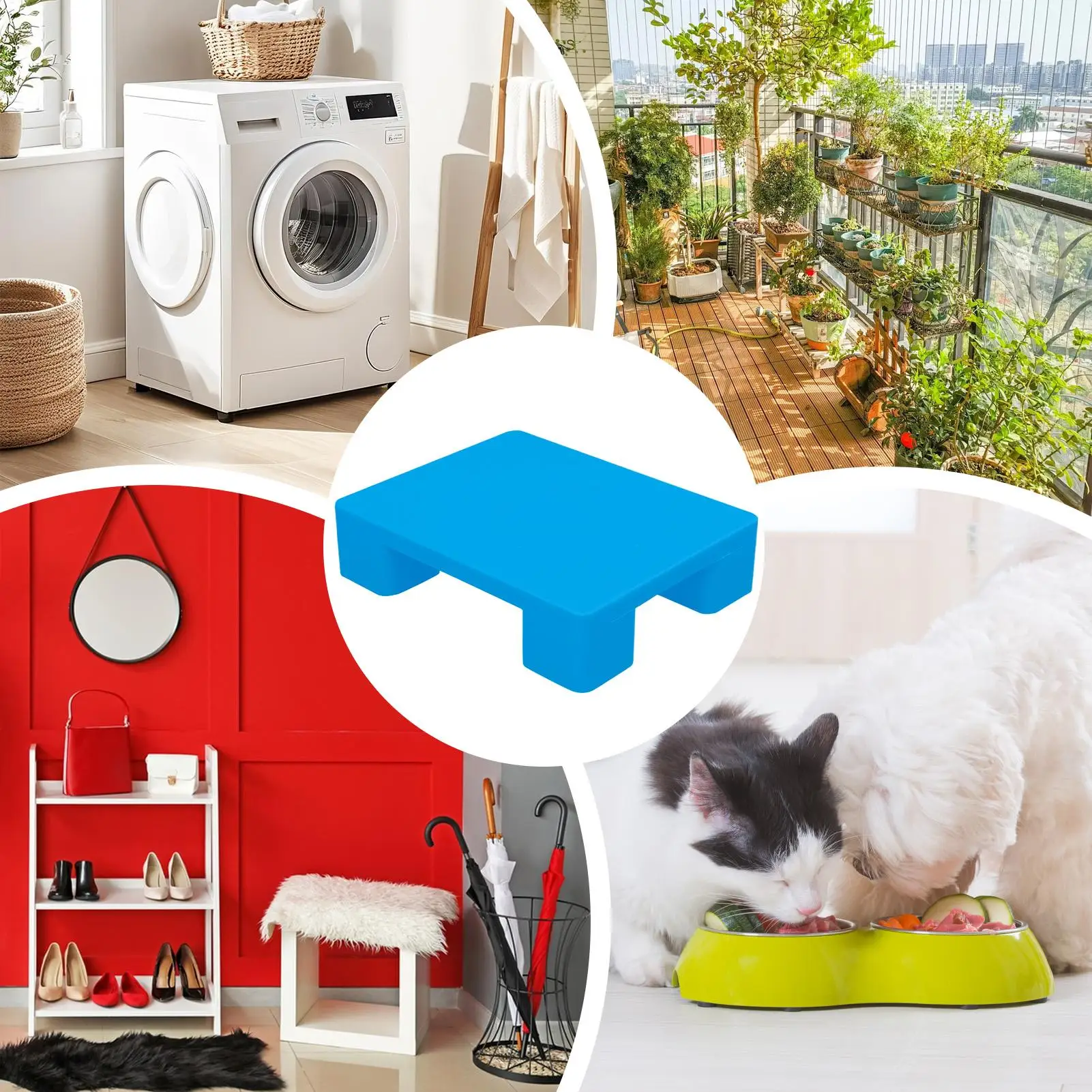 

Pallets For Basement Storage 250kg Load Capacity Lightweight Risers Floor Display Pallets For Indoor Outdoor Garage Supermarket