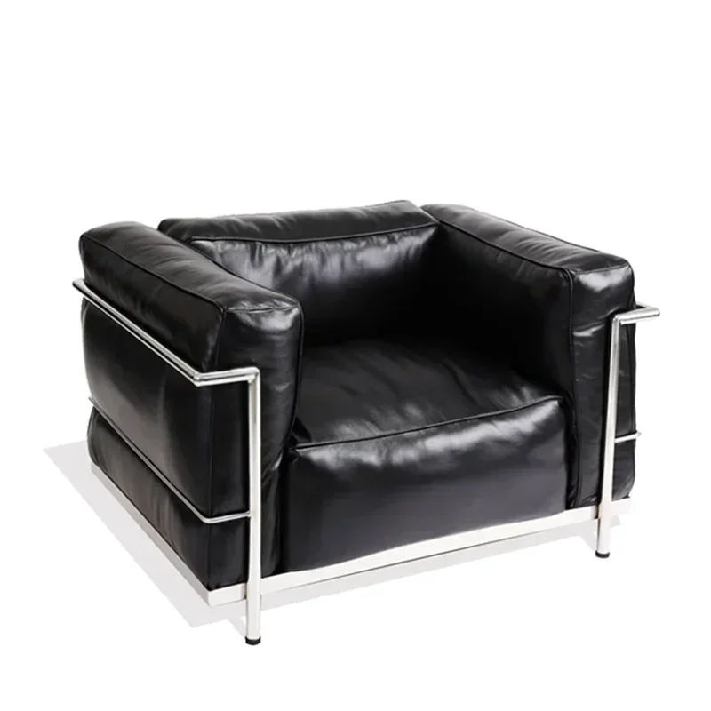 

Leather sand single Bauhaus CassinaSofa simple modern living room in the ancient style