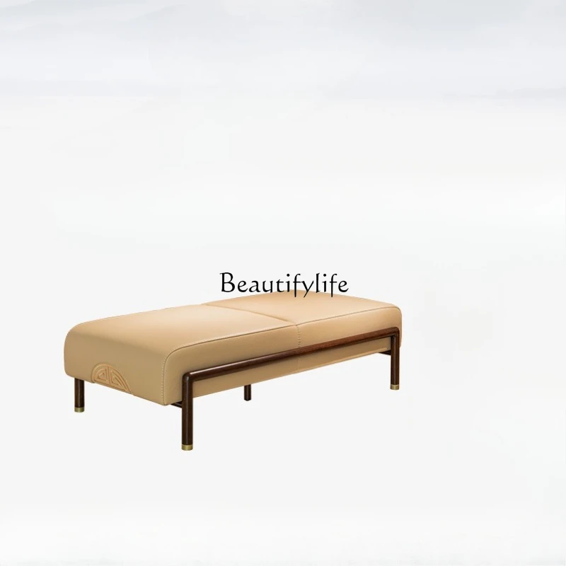 

Simple new Chinese ebony sofa stool all solid wood modern light luxury bench