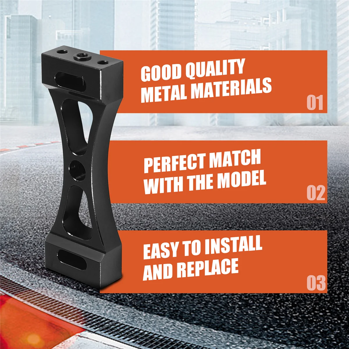 دعامة معدنية جديدة مكونة من قطعتين لـ Wpl B1 B14 B16 B24 C14 C24 B36 Mn D90 D91 Rc مجموعة قطع غيار معدنية يمكنك صنعها بنفسك، أسود