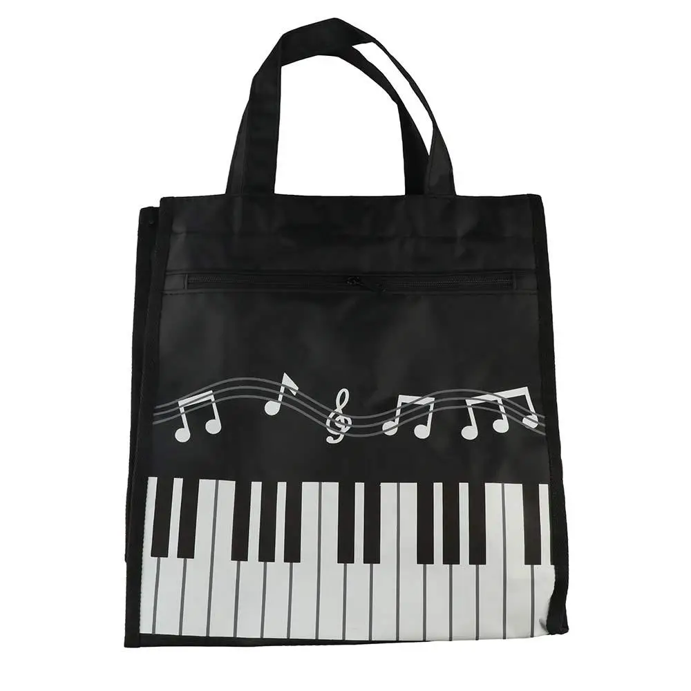 

Multi-purpose Durable Piano Keys Handbag Creative Colorful Tote Bag Sturdy Single Shoulder Grocery Storage Bag Man