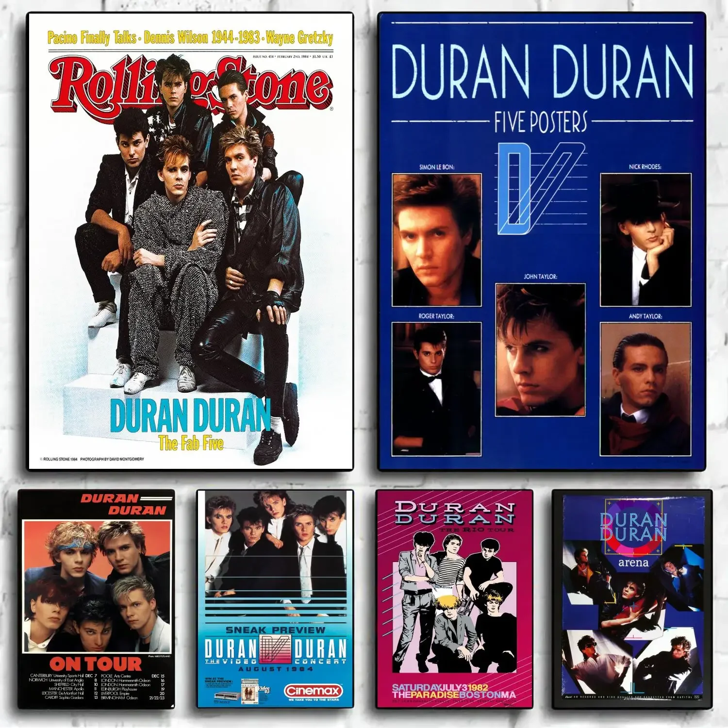 Duran Duran Modern Family Bedroom Wall Art  Personalized Canvas Poster  Unique Decoration Gift for Home Decor
