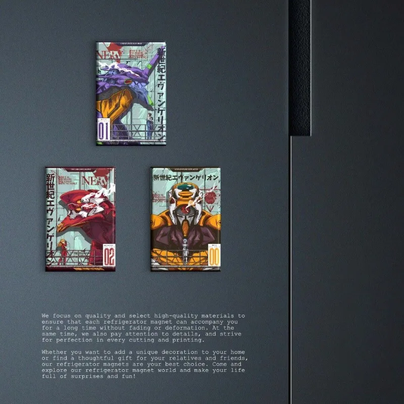 

Акриловый магнит на холодильник «Евангелион» (EVA-01), аниме-атрибутика, креативный декор для дома, наклейка для холодильника