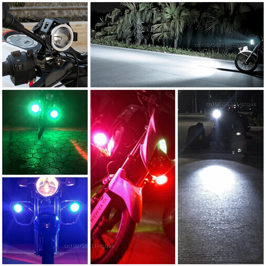 Waterproof Motorcycle LED Headlight 3000LMW U7 Motorbike LED Driving Fog Spot Light with Switch For Ducati DesertX DESERTX view 5