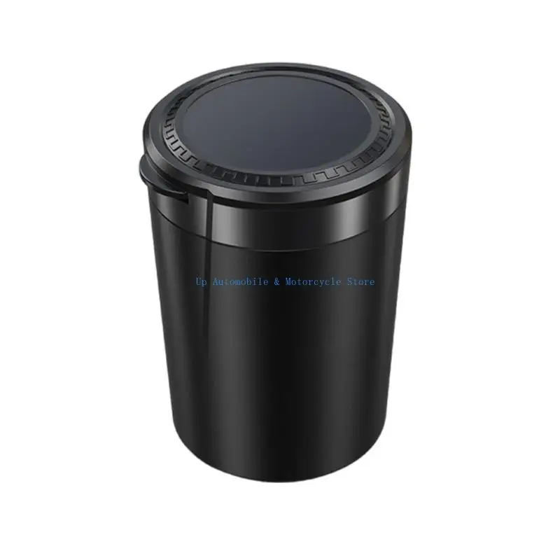 

270E Easy to Clean Car Ashtray with Detachable Part & LED Light Windproof Ashtray Smokeless Car Ashtray for Dark Environments