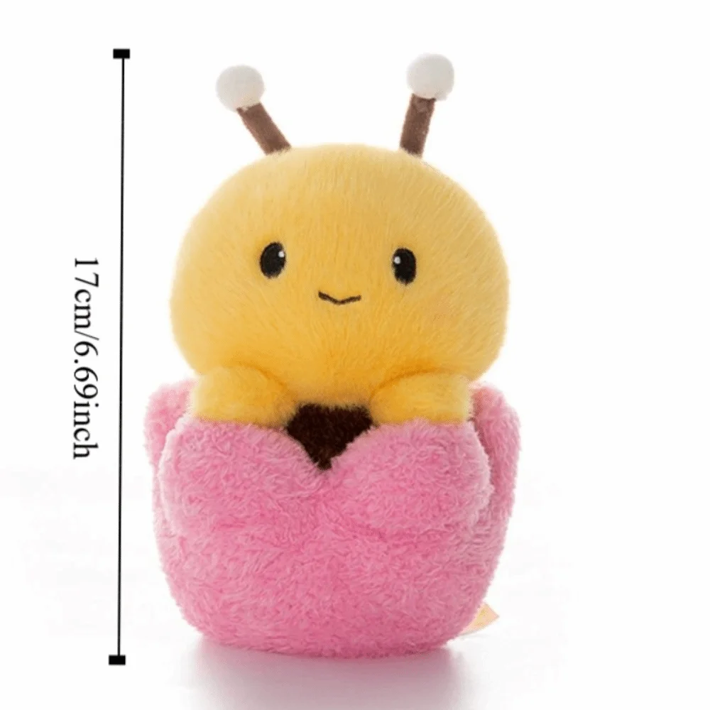 Muñecas de acompañamiento para chico, muñeco de peluche de concha de huevo de oso, mesa de abeja para mascotas, muñeco de peluche de Animal suave y bonito, regalos de vacaciones para niños