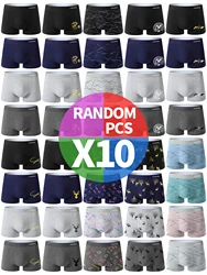 10 Pieces of Men's Underwear Boxer Briefs, 10 Random Pieces of Comfortable Briefs, Trendy Healthy Boxer Men's Briefs