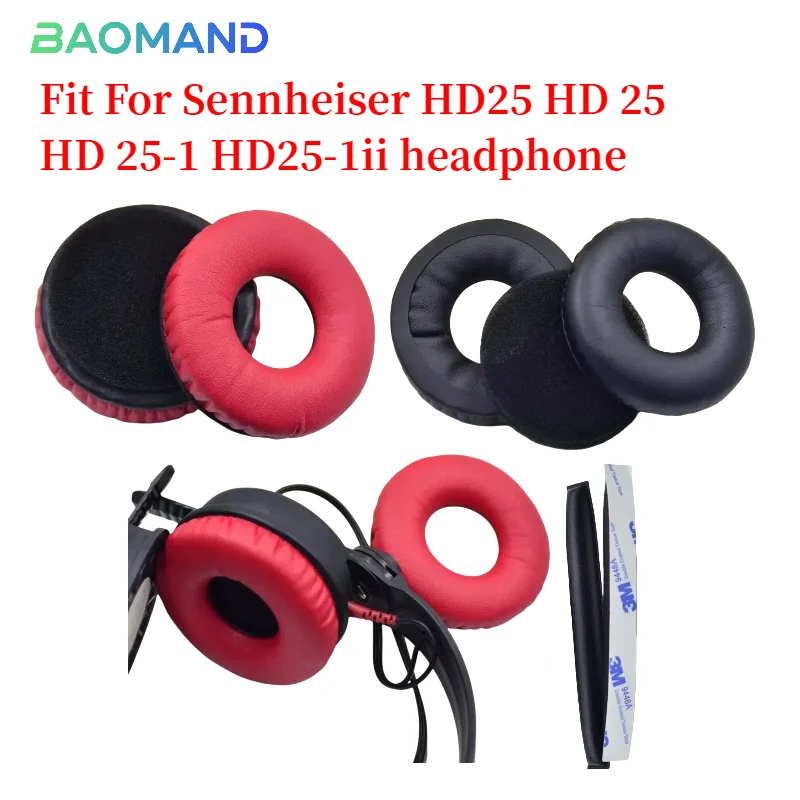 

Ear pads for Sennheiser HD25 HD 25 HD 25-1 HD25-1ii replacement Earpads Leather Sleeve Cooling Gel Earmuff Memory Covers