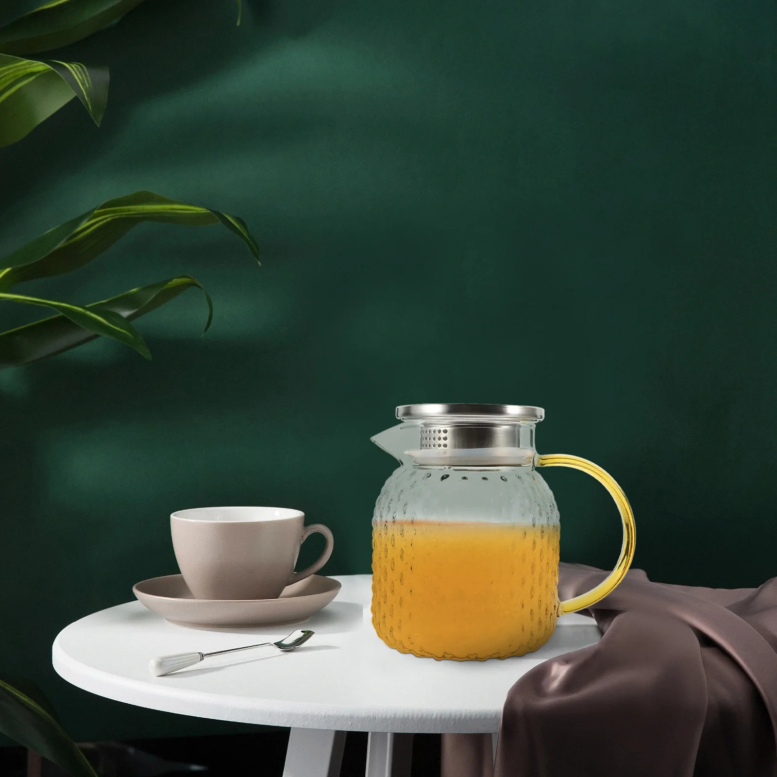 

Cold Water Bottle Glass Tea Kettle Stovetop Safe Large Teapot Teapots for Refrigerator Clear