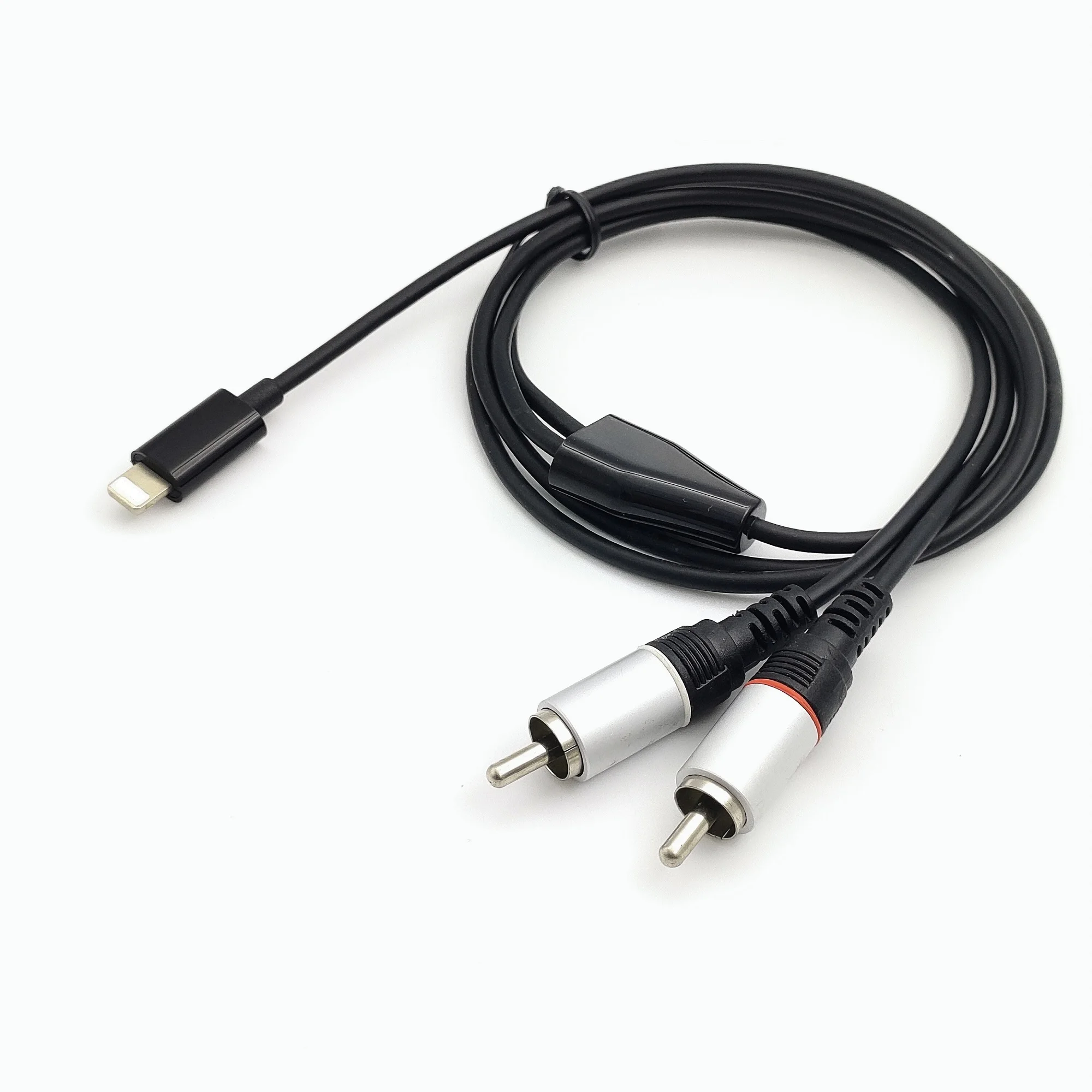 RCA Cable For iPhone to 2RCA Splitter Audio Cord RCA Y Adapter Hi-Fi Sound RCA Stereo Connector Compatible with iPhone iPad