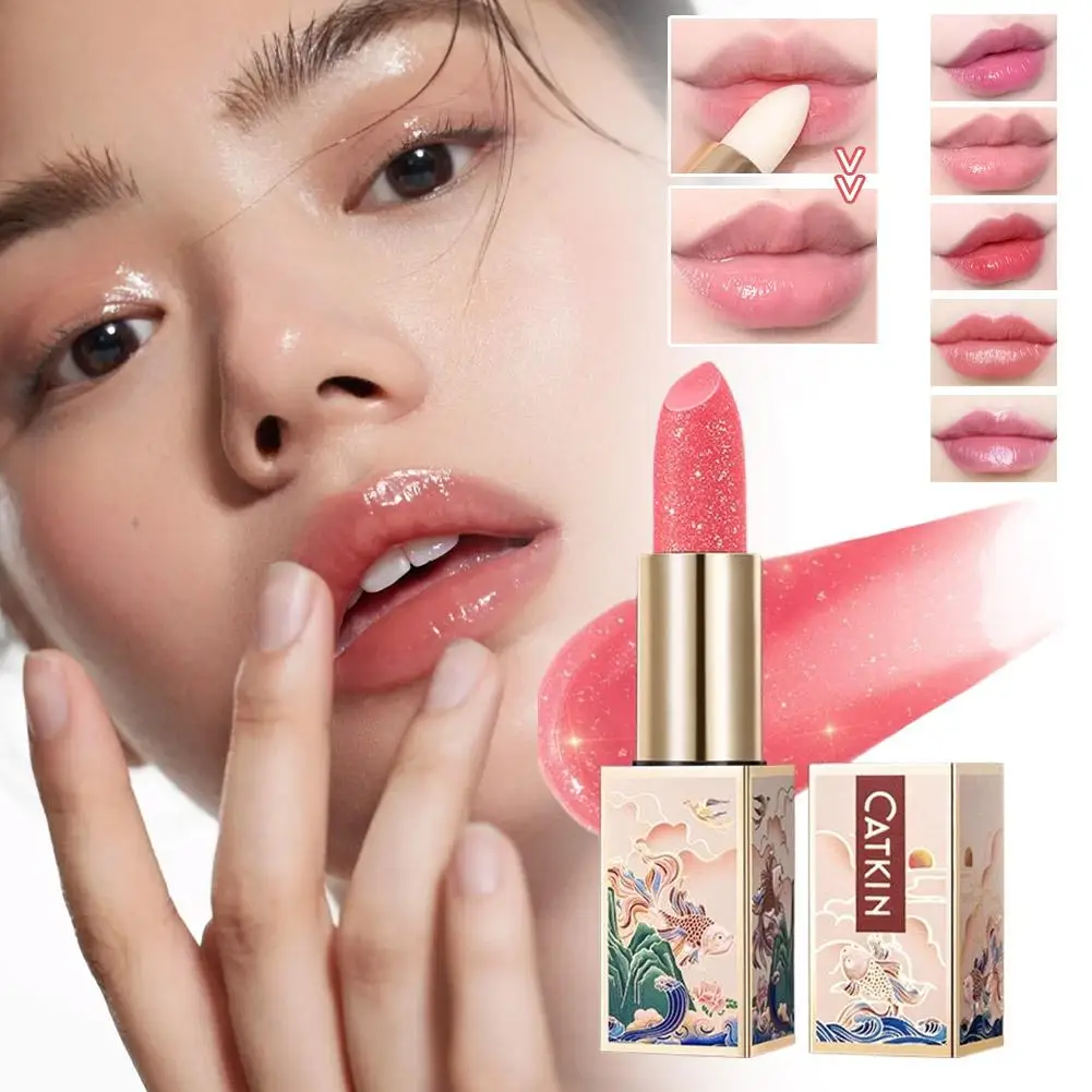 CATKIN ลิปบาล์มเปล่งประกาย MOONLIGHT COLOR-CHANGING LIP STICK - ซีรีส์ใหม่
