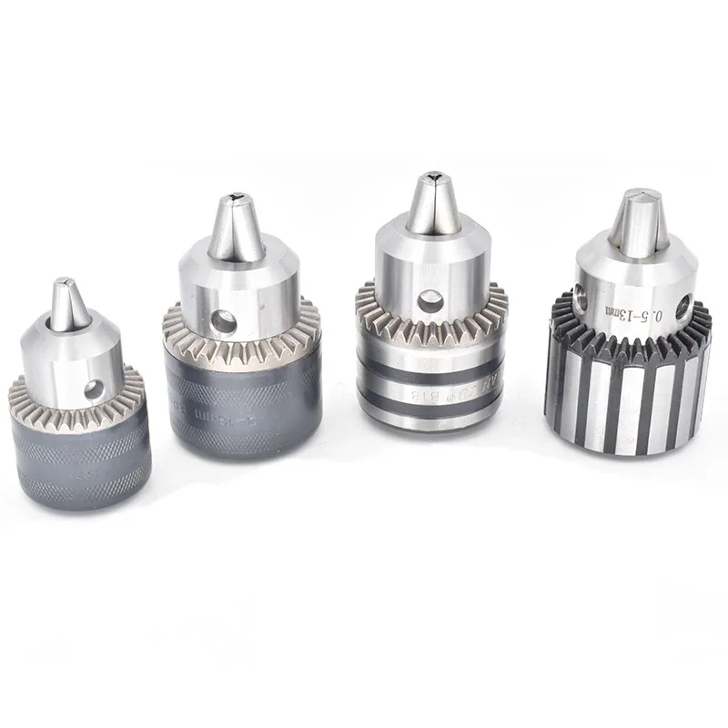 1pcs Drilling Chuck B10 B12 B16 B18 0.5-13 3-16MM Keys Collet Chuck For Bench Milling CNC