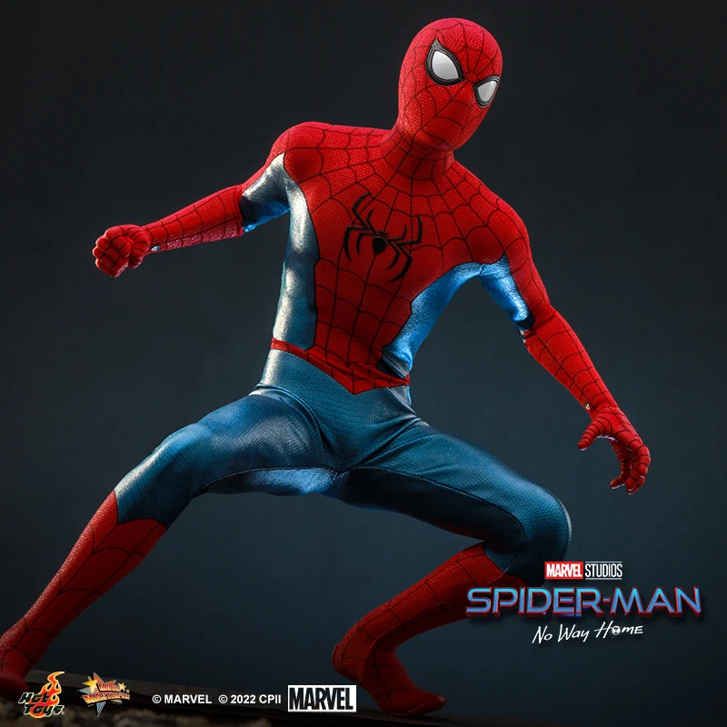 Hot Toys Ht Marvel Spider-man Mms679 Mms680 No Way Home New Red & Blue Suit Anime Figure 1/6th Collection Figure Birthday Gifts