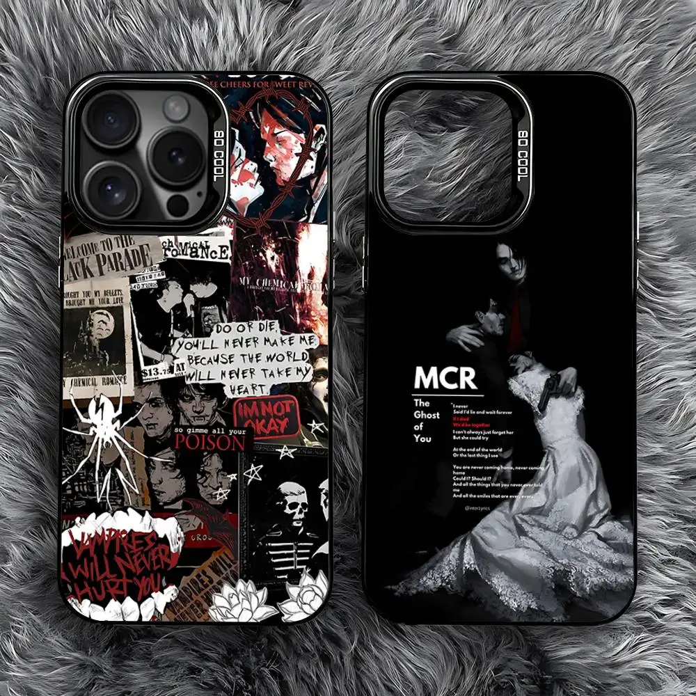 

My C-Chemical R-Romance Phone Case For iPhone 16,15,14,13,12,11,Pro,Max,Plus,Mini,SE Anti Fall Black Matte Hard Bumper