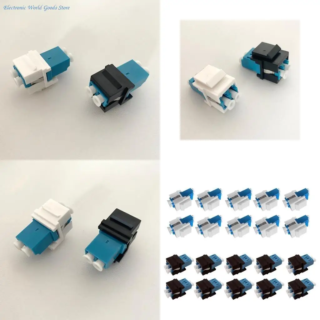 

A3PD 10Pcs /lot Fiber keystone jacks Fitting Duplex UPC for APC Connectors Fiber Keystone jacks Adapter