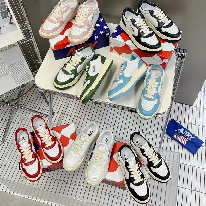 

2026 Fashion Sneakers AUTRY MEDALIST Men Women Casual Running Shoes Wear Resistant Board Shoes