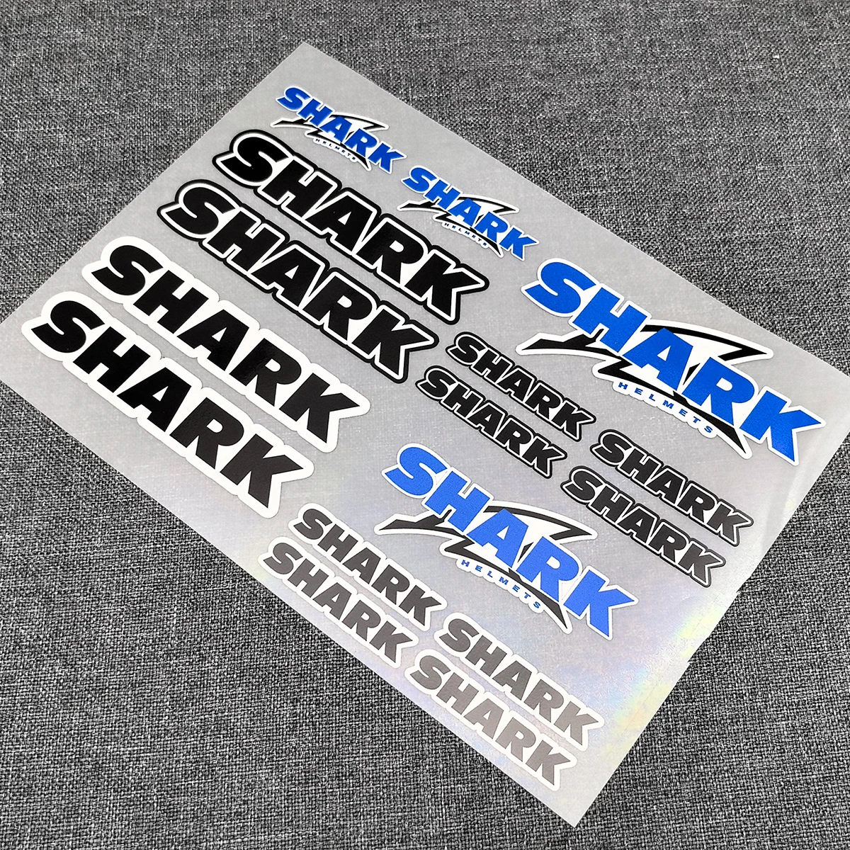 16Pcs SHARK Helmet Sticker Sets High Quality Printed and Cut Decal Motorcycle Stickers