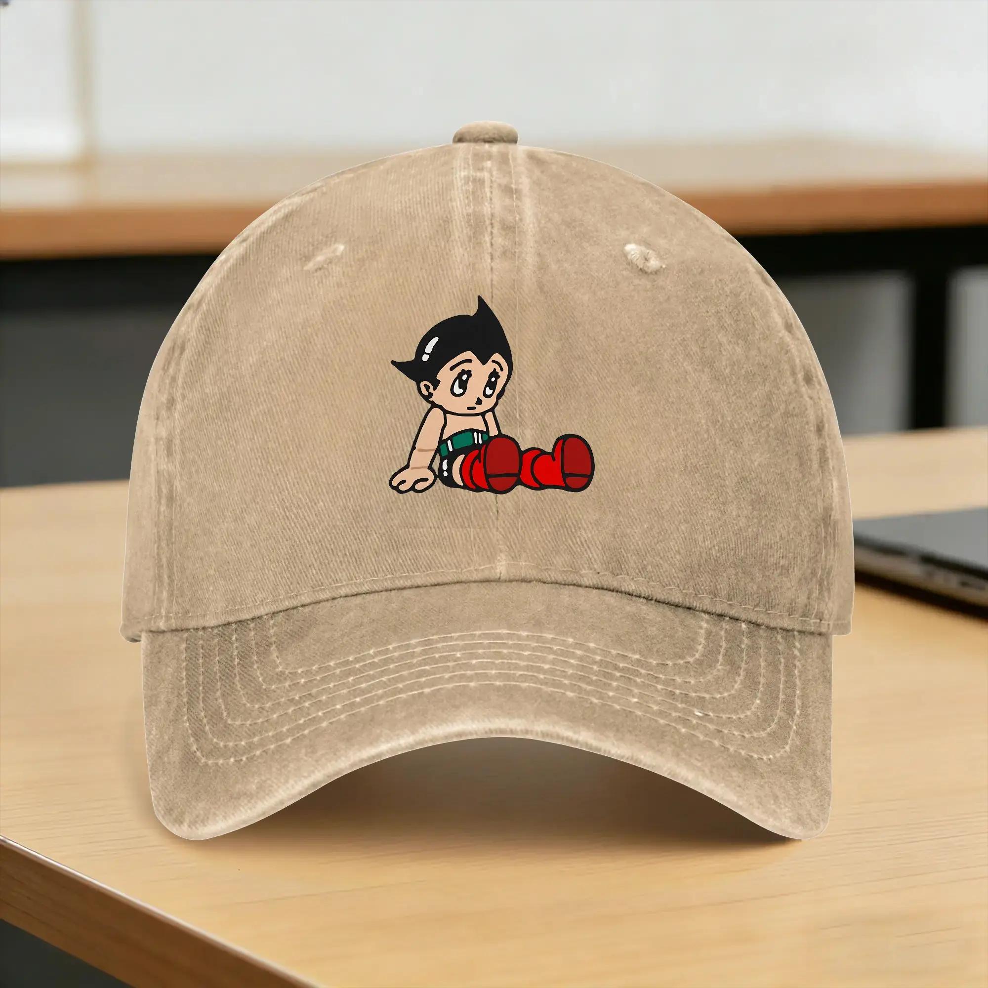 Astro Boys Washed Baseball Cap  Fashion Sun Hip Hop Hats Summer Unisex Men Running Hippie Baseball Caps