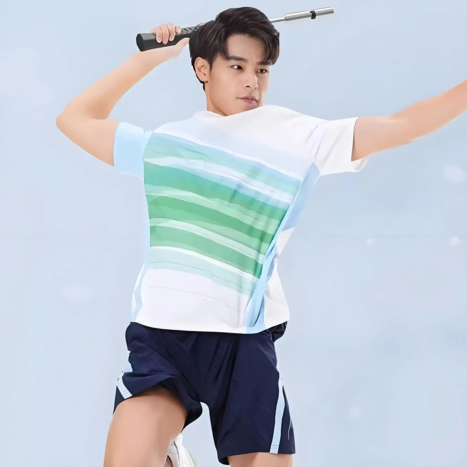 Badminton Training Equipment Badminton Practice Rod Adjustable Equipment Stainless Steel Trainer For Backyard Training School