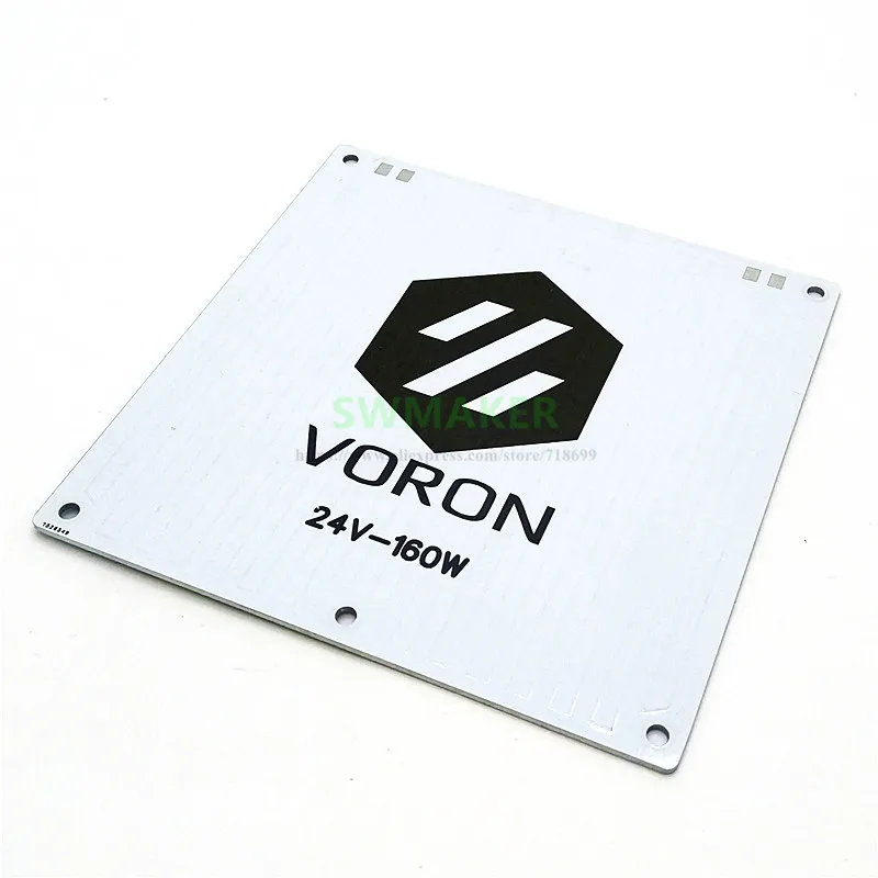 1pcs Voron V0 -0.1 3D printer parts 120x120mm aluminum base plate / heating bed / electric heating plate 24V 160W