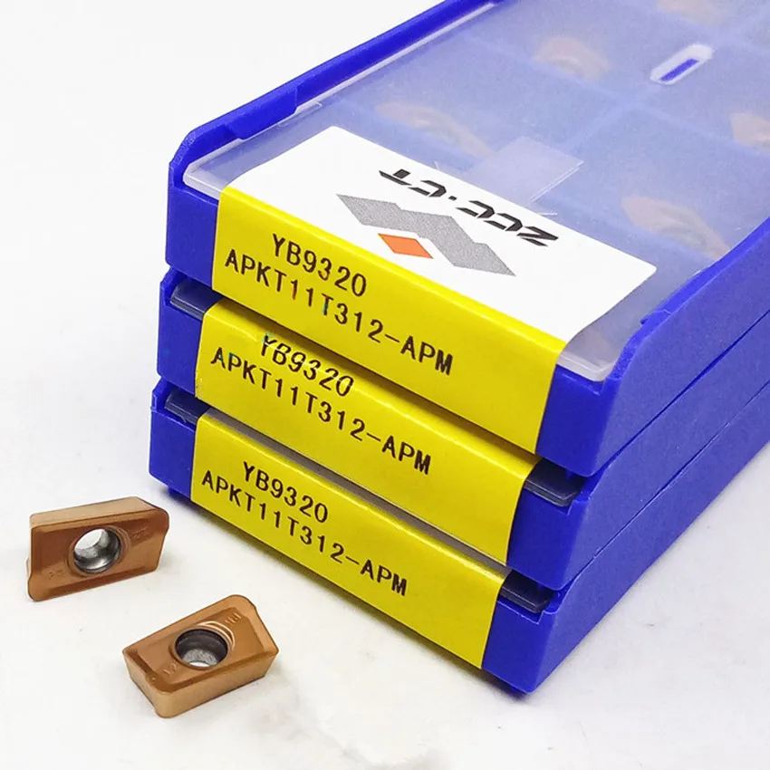 Imagem -03 - Pcs Box 10 Apkt11t308 Cnc Pastilhas de Metal Duro Zcc.ct Apkt11t312-apm Yb9320 Apkt11t316-apm Yb9320 Apkt11t320-apm Yb9320 Apkt11t304