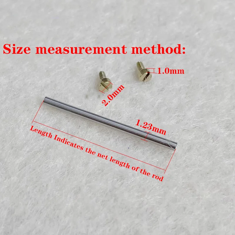 Small Head One-Word Screw Threaded Connection Shaft Watch Bolt Tungsten Ceramic Steel Watchband Shaft Lug Rod Watch Accessories